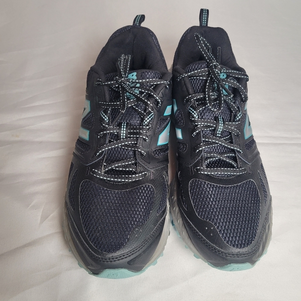 New Balance 412v3 All Terrain Trail Running Shoe Black/Blue EUC Size M 10.5 W 12 - Picture 3 of 11
